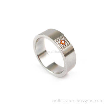 Stainless steel or titanium rings